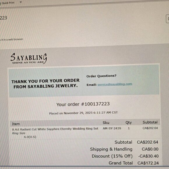 RADIANT CUT RING SET! ๐๐๐ - Picture 10 of 10